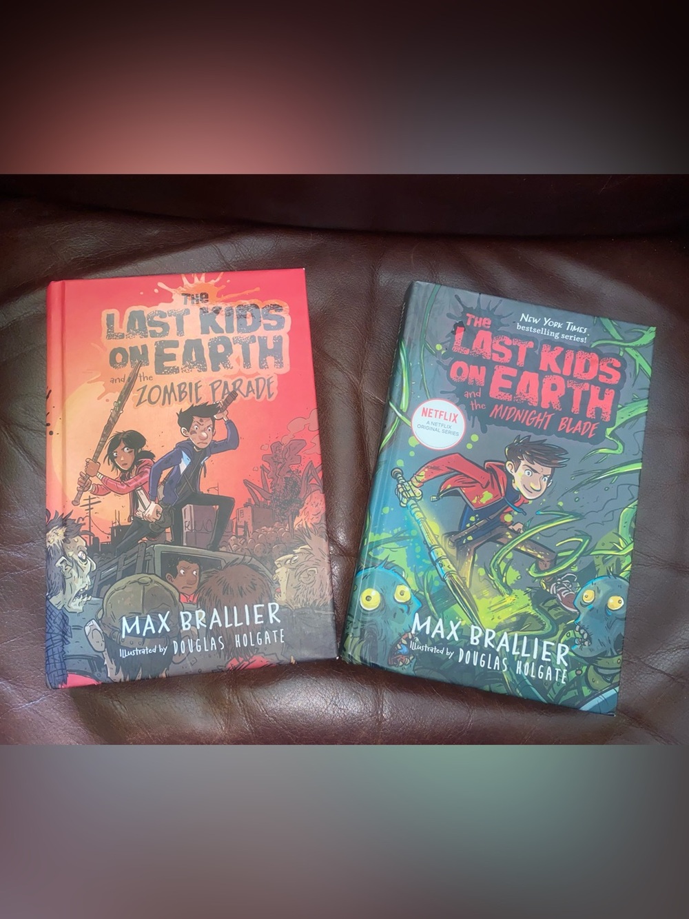 2 Last Kids on Earth Hardcover Books-Zombie Parade/Midnight Blade-Max Brallier